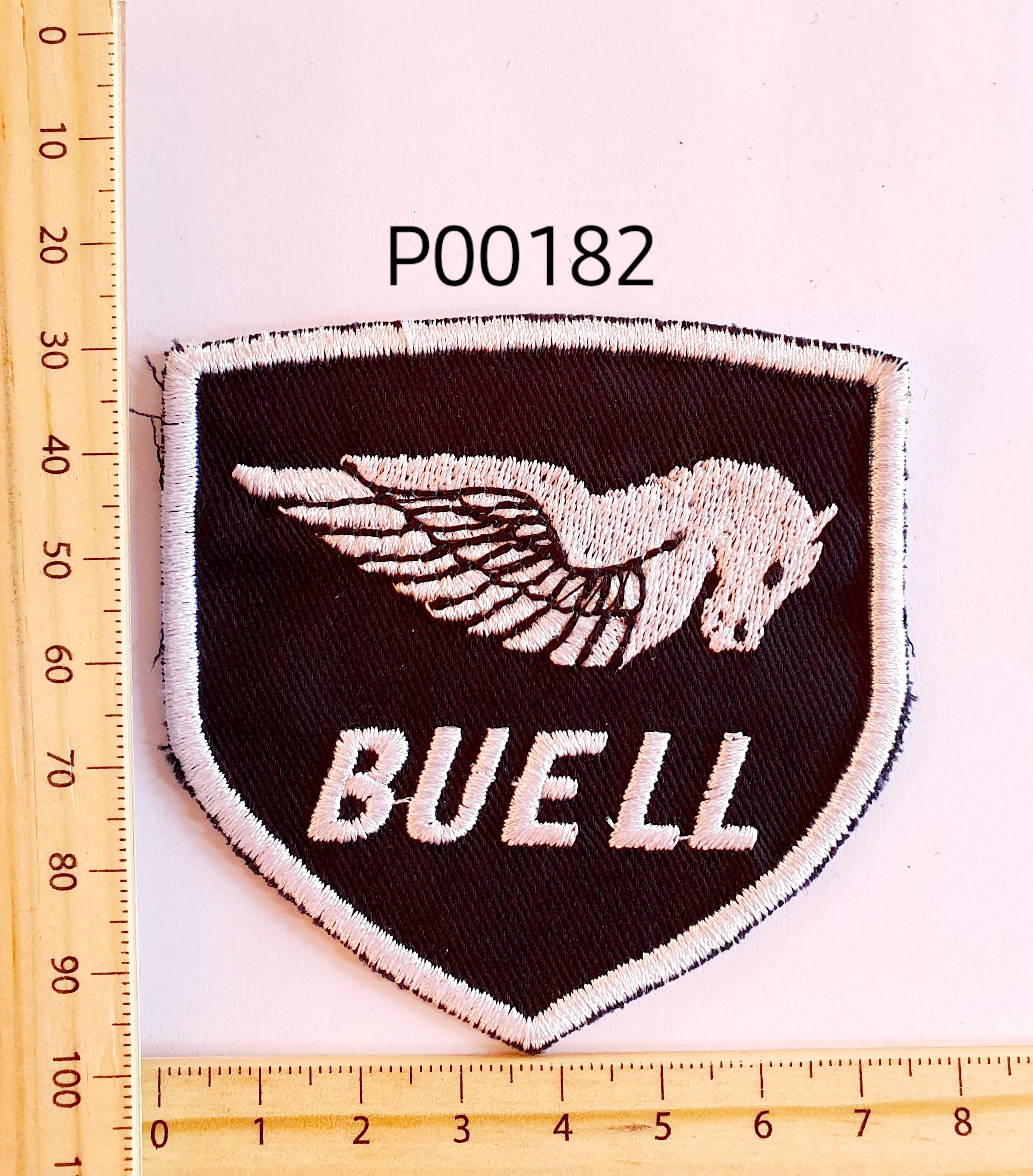 P00182 Buell Pegasus Iron On Cloth Patch