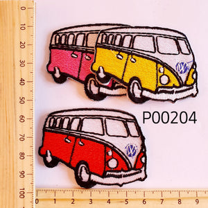 P00204 VW Kombi Medium Iron On Cloth Patch