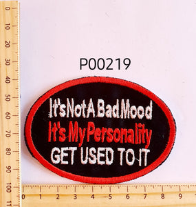 P00219 Personality Iron On Cloth Patch