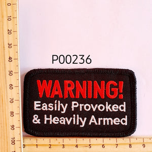 P00236 Easily Provoked Cloth Patch