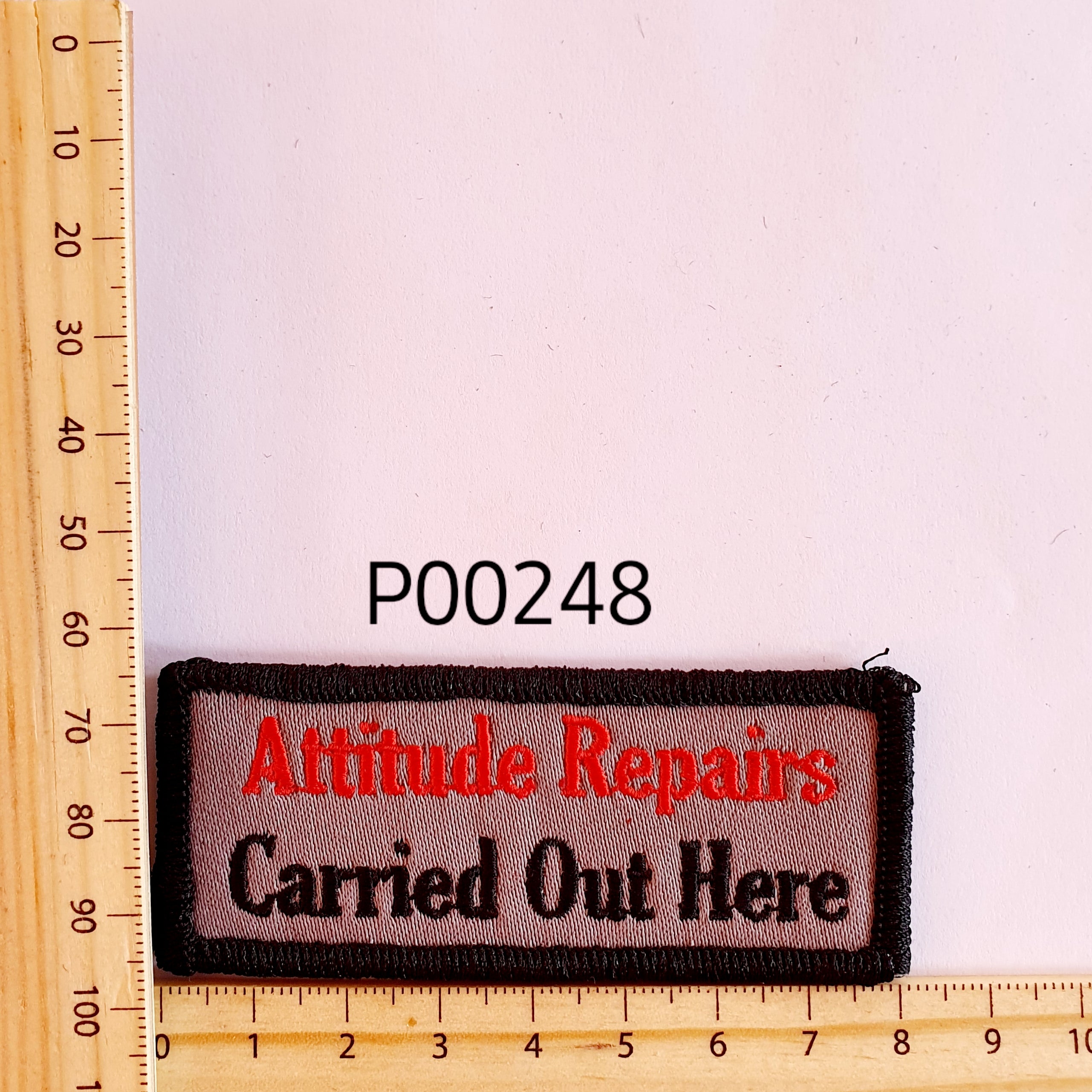 P00248 Attitude Repairs Cloth Patch