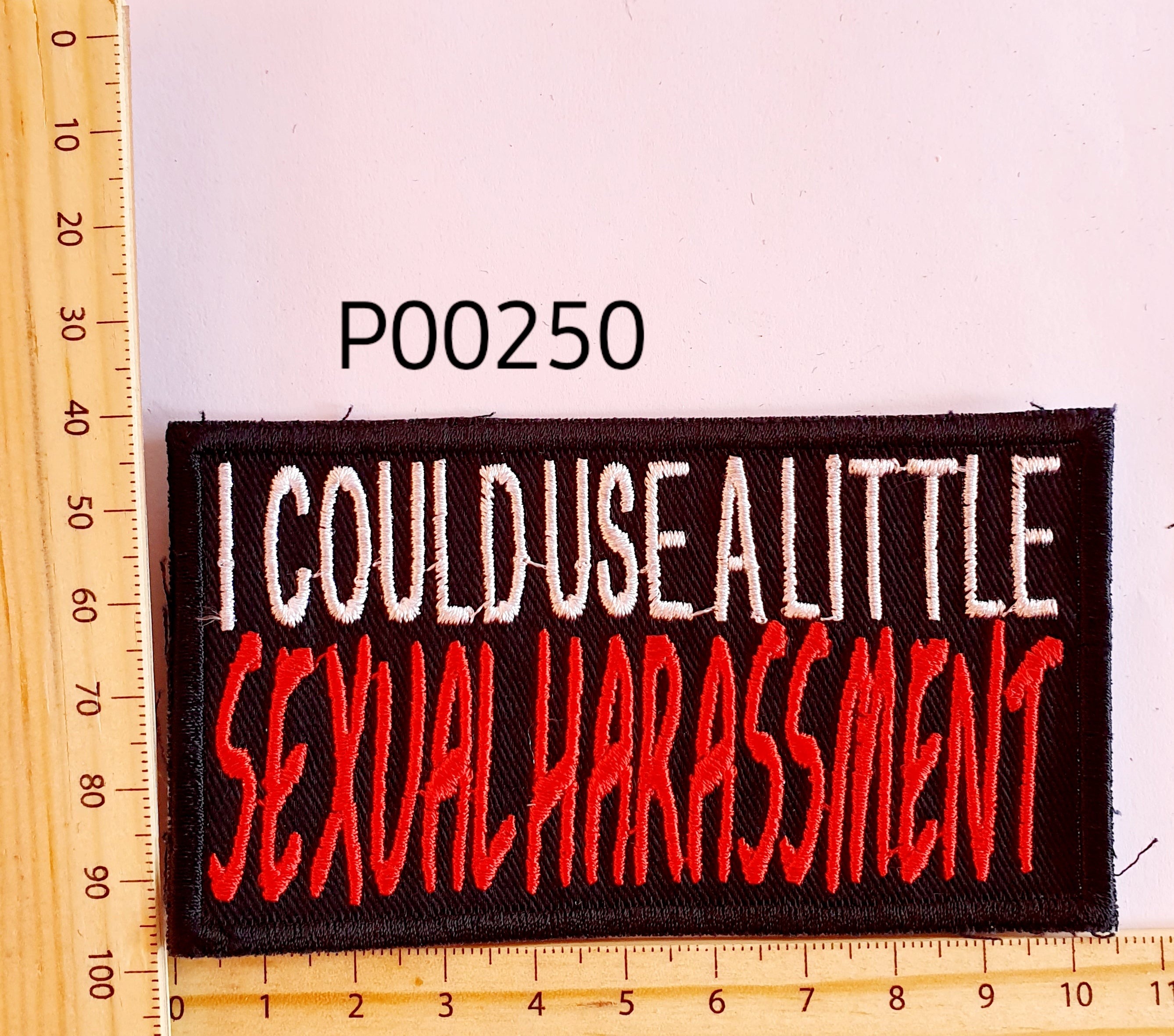 P00250 Sexual Harassment Cloth Patch