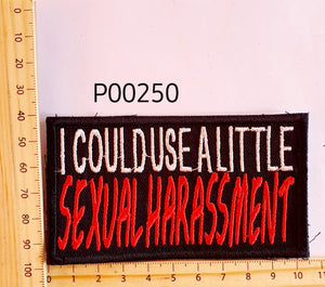 P00250 Sexual Harassment Cloth Patch
