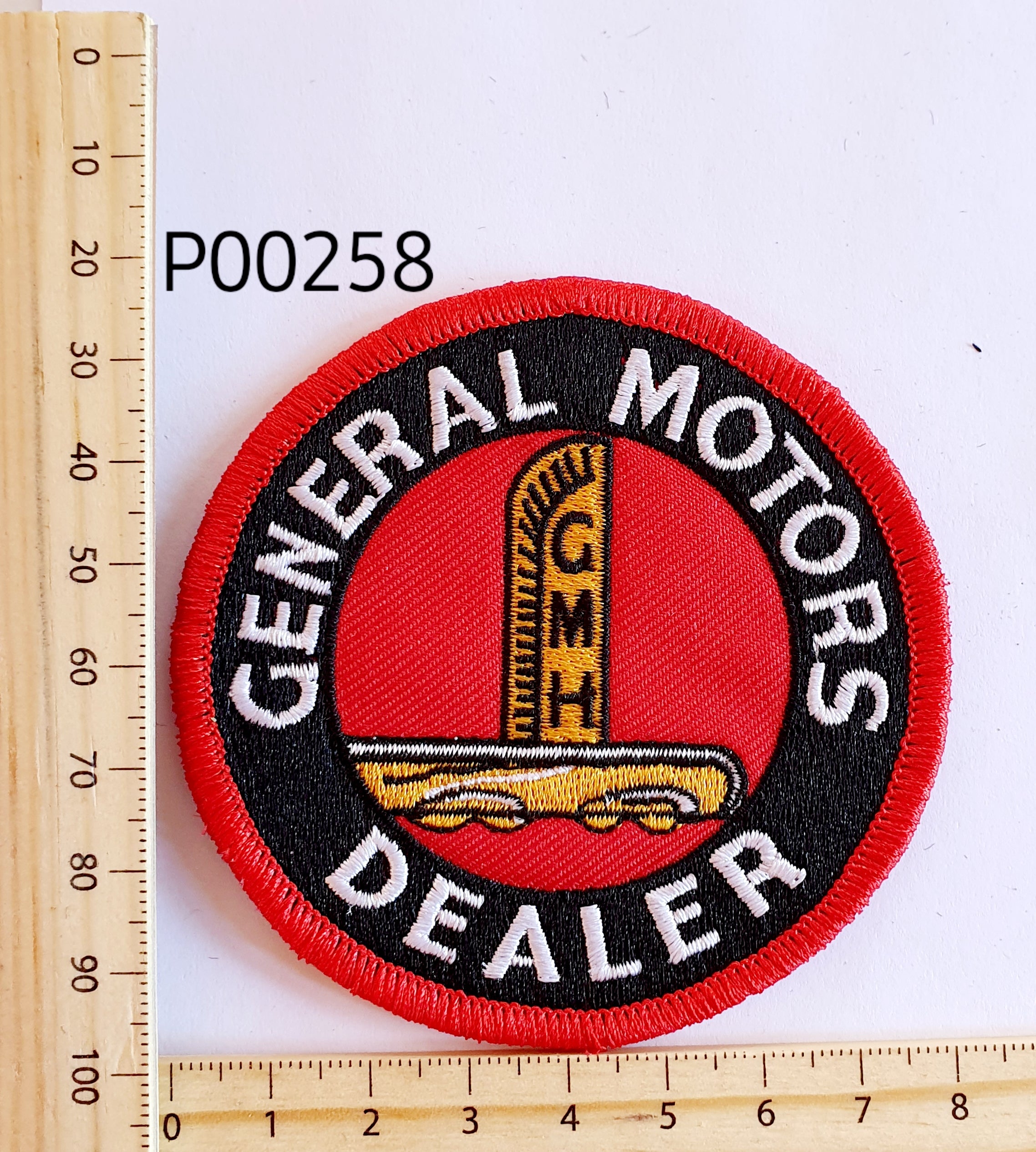 P00258 General Motors Dealer Iron On Cloth Patch