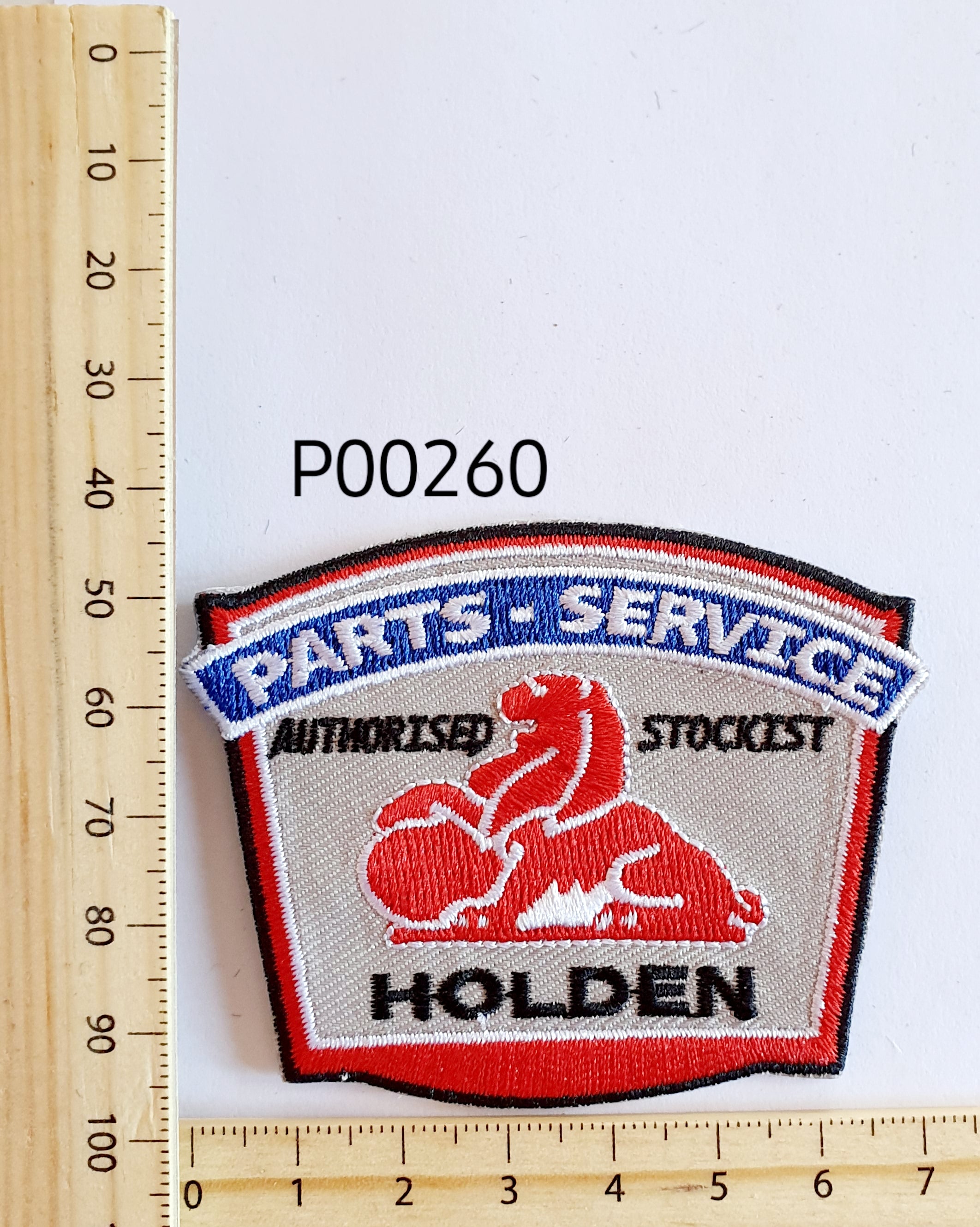 P00260 Holden Parts & Service Iron On Cloth Patch