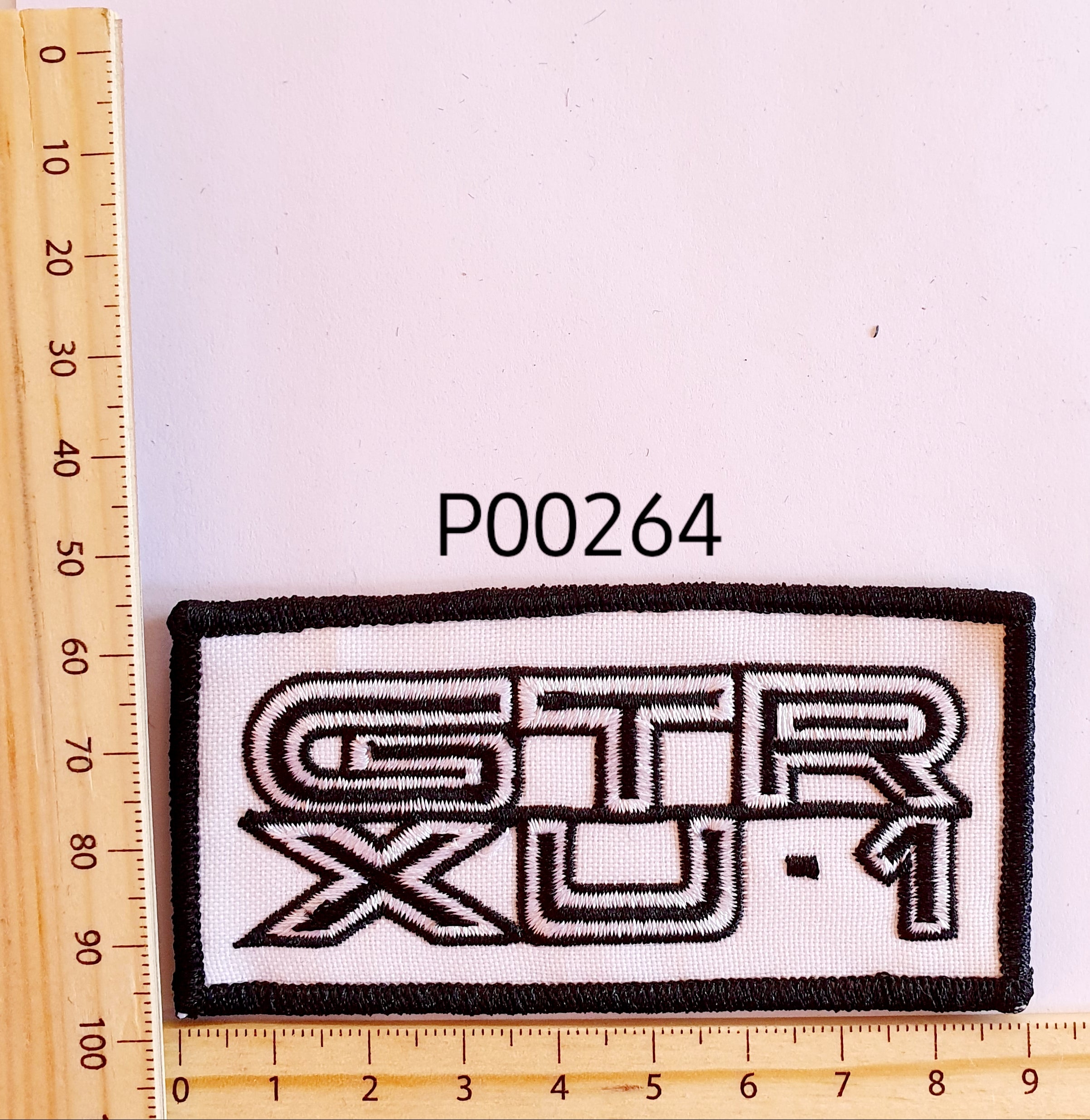 P00264 GTR XU-1 Iron On Cloth Patch