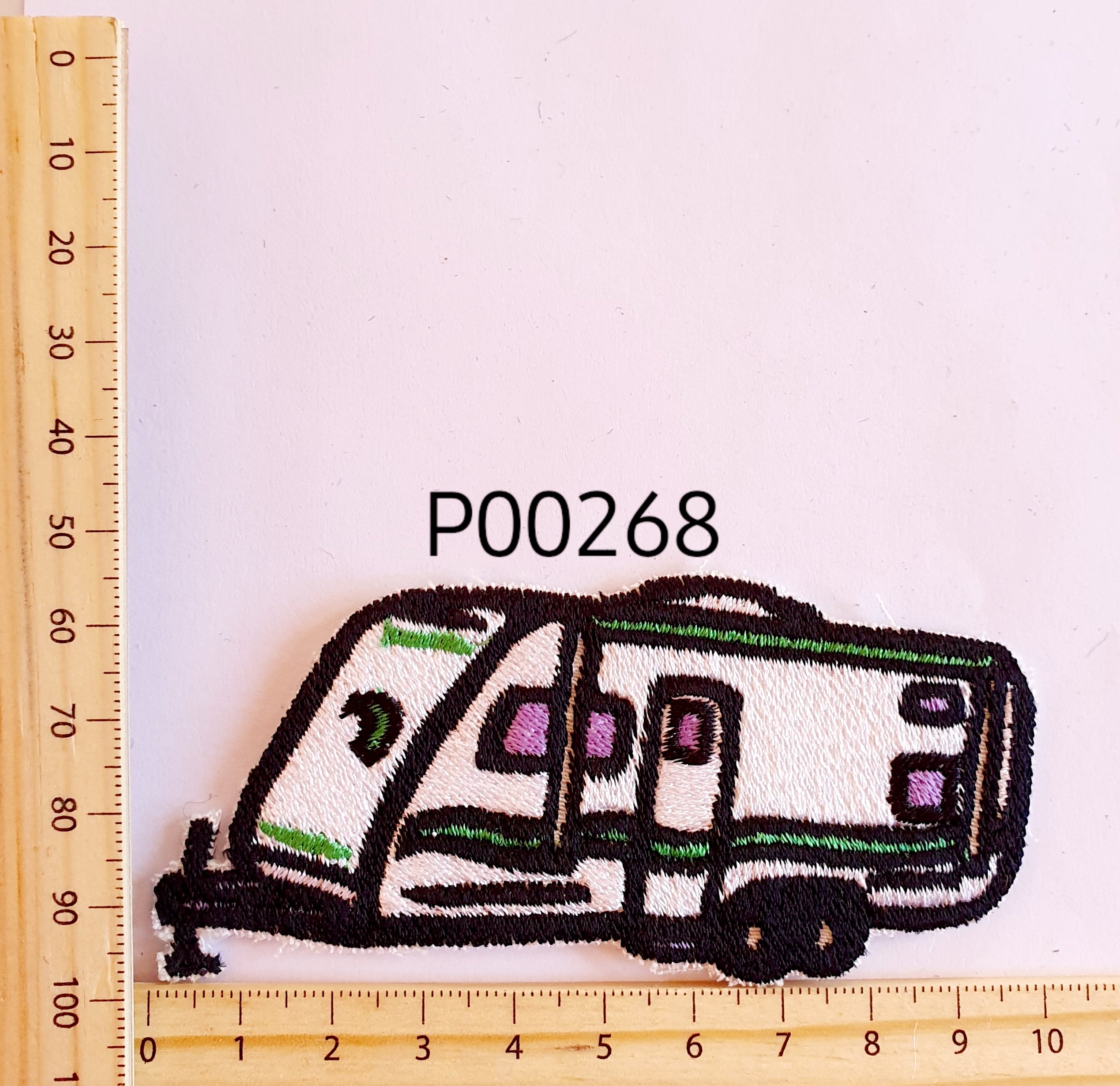 P00268 Caravan Tandem Iron On Cloth Patch