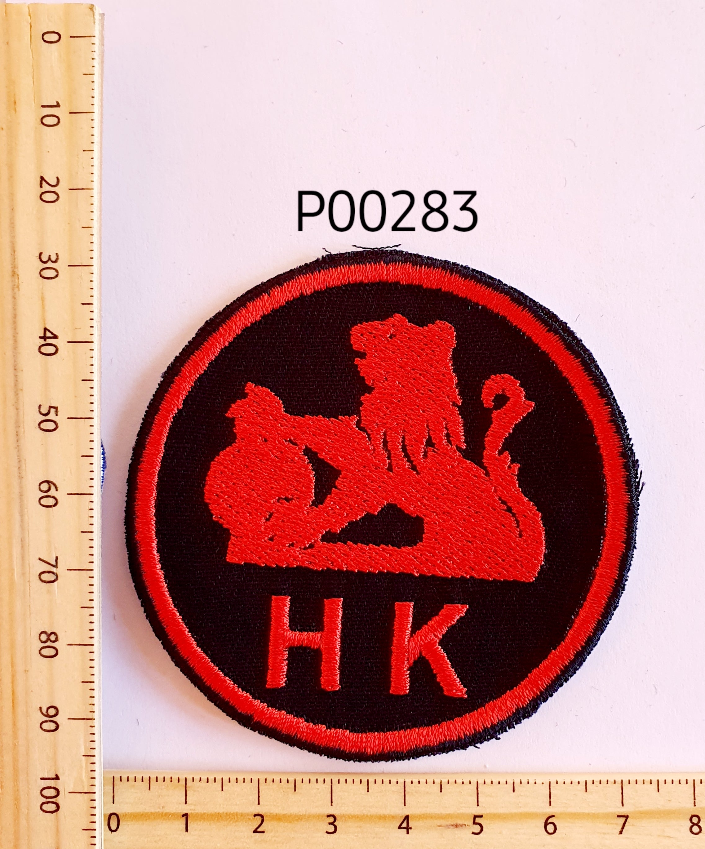 P00283 HK Iron On Cloth Patch