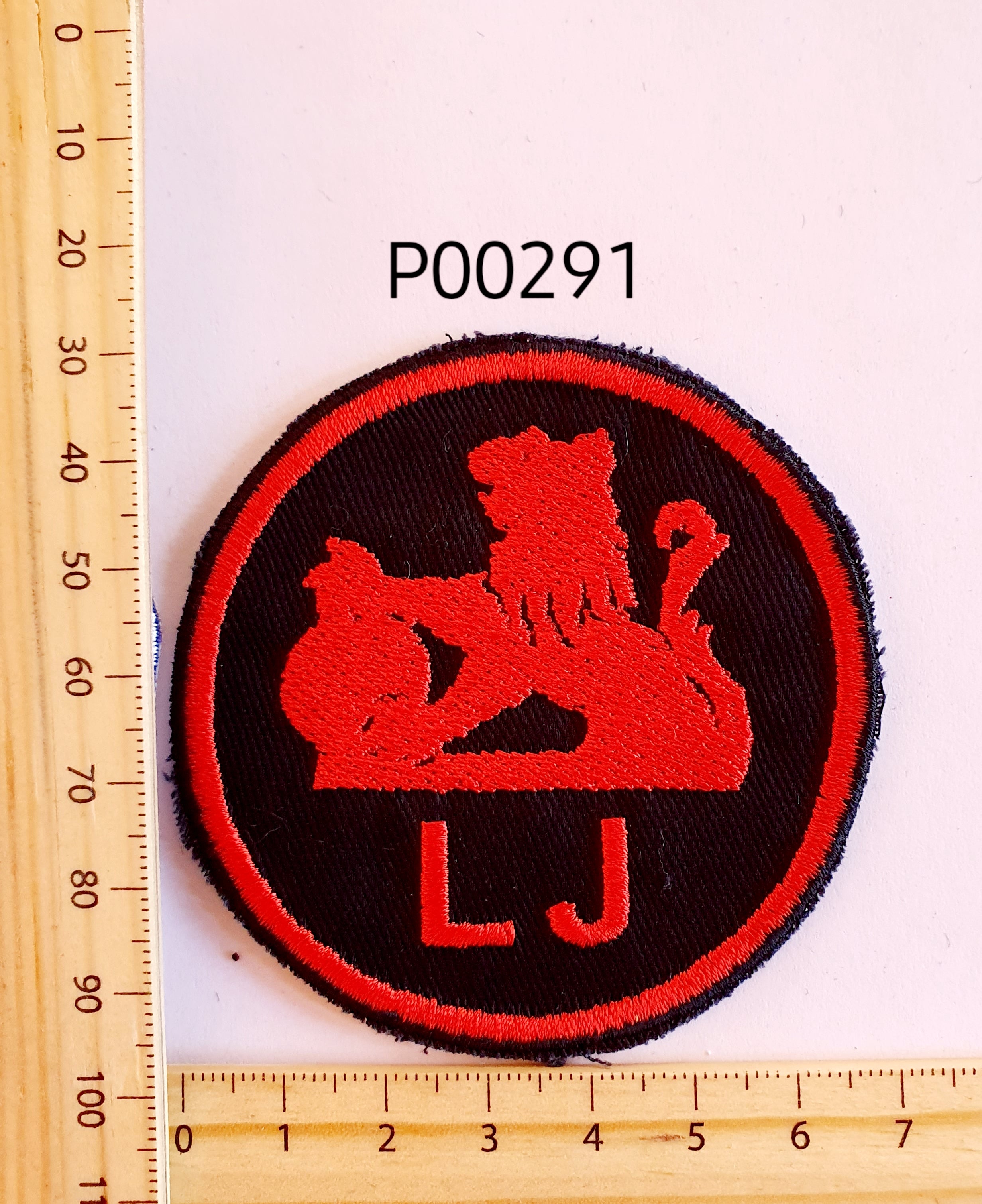 P00291 LJ Iron On Cloth Patch