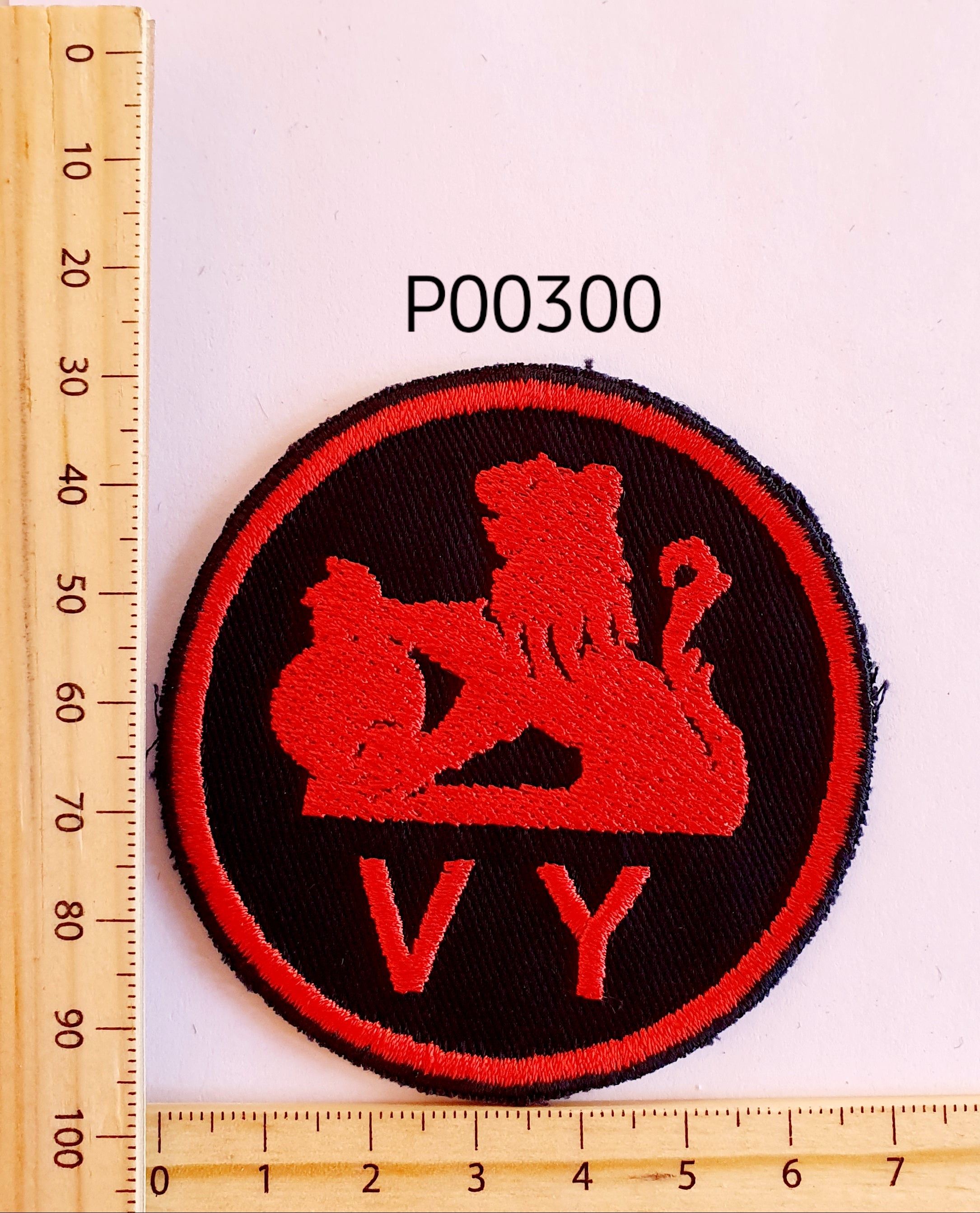 P00300 VY Iron On Cloth Patch