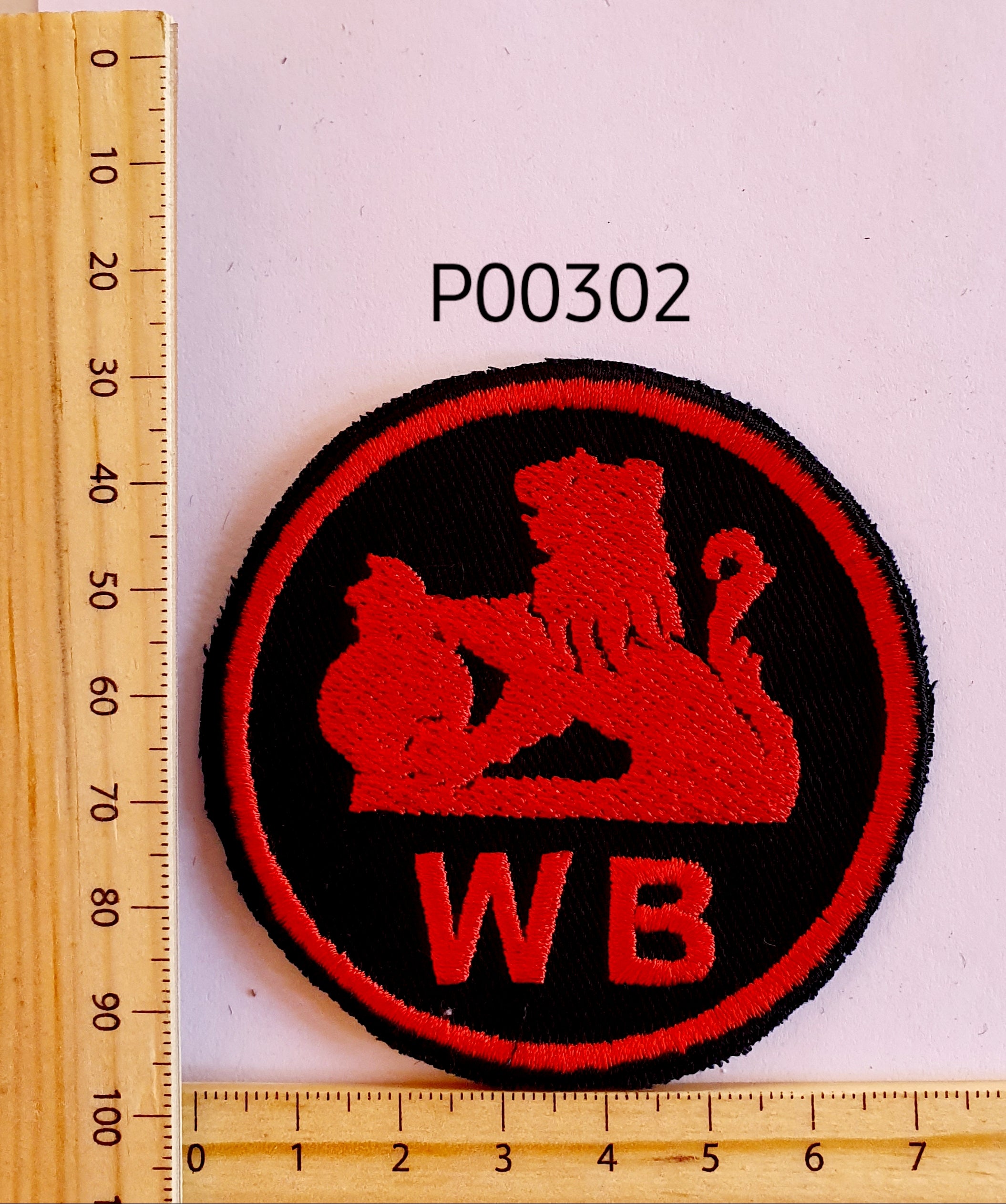 P00302 WB Iron On Cloth Patch