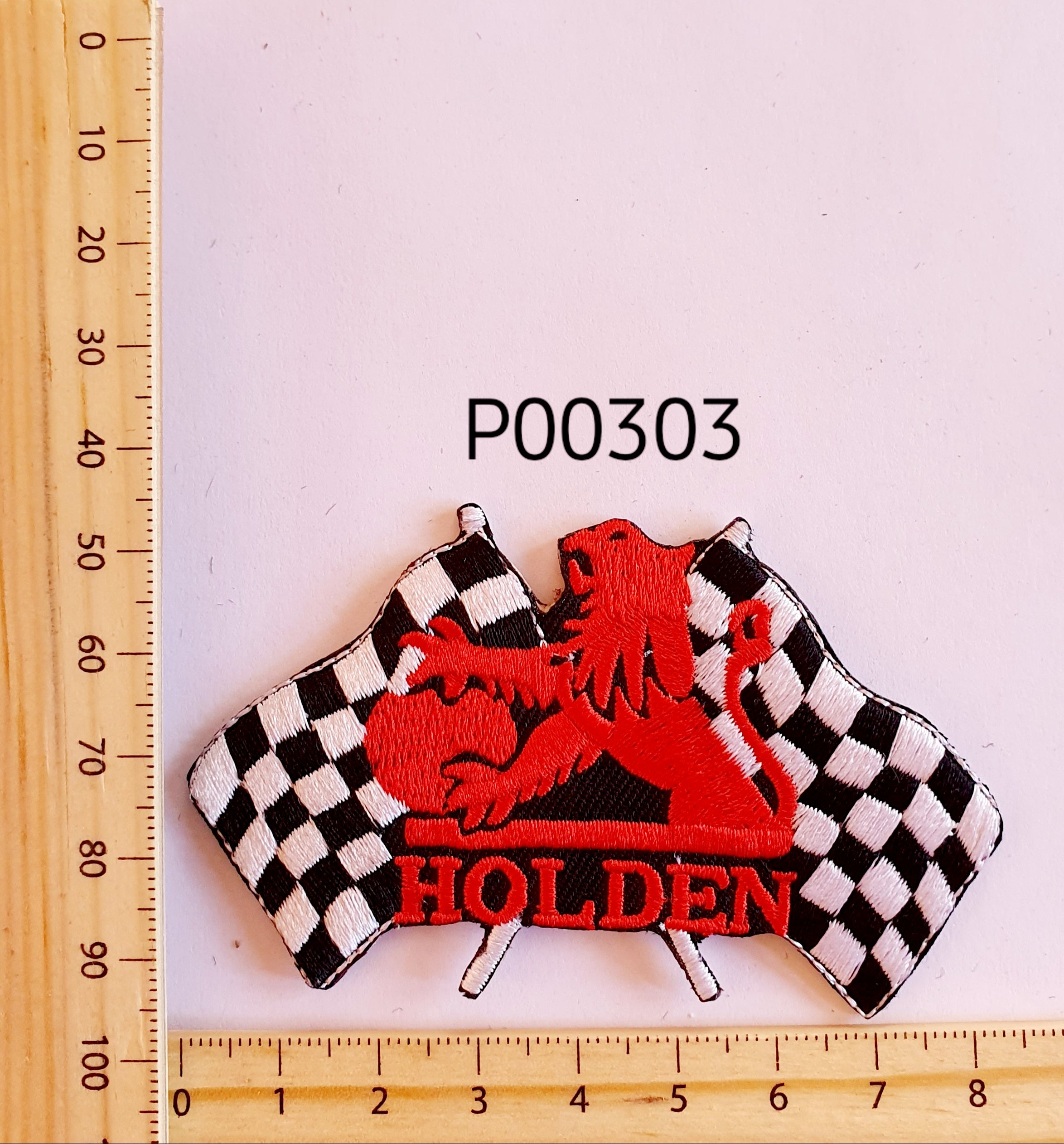 P00303 Holden Flags Iron On Cloth Patch