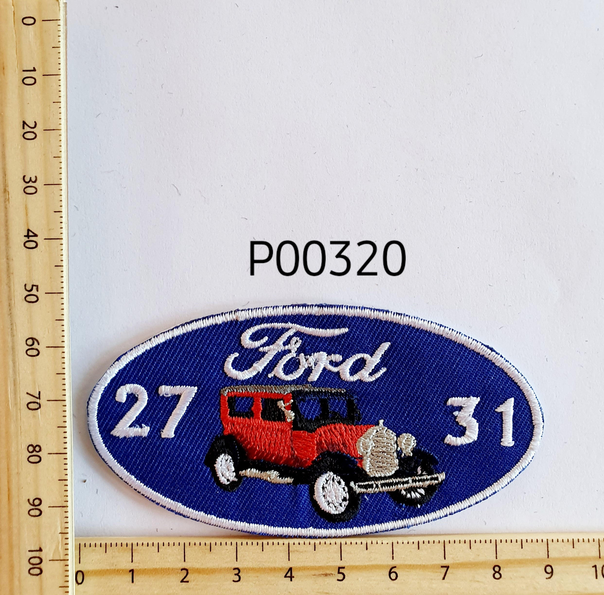 P00320 Ford 27-31 Iron On Cloth Patch