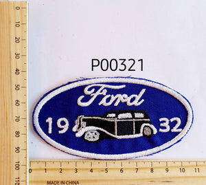 P00321 Ford 1932 Iron On Cloth Patch