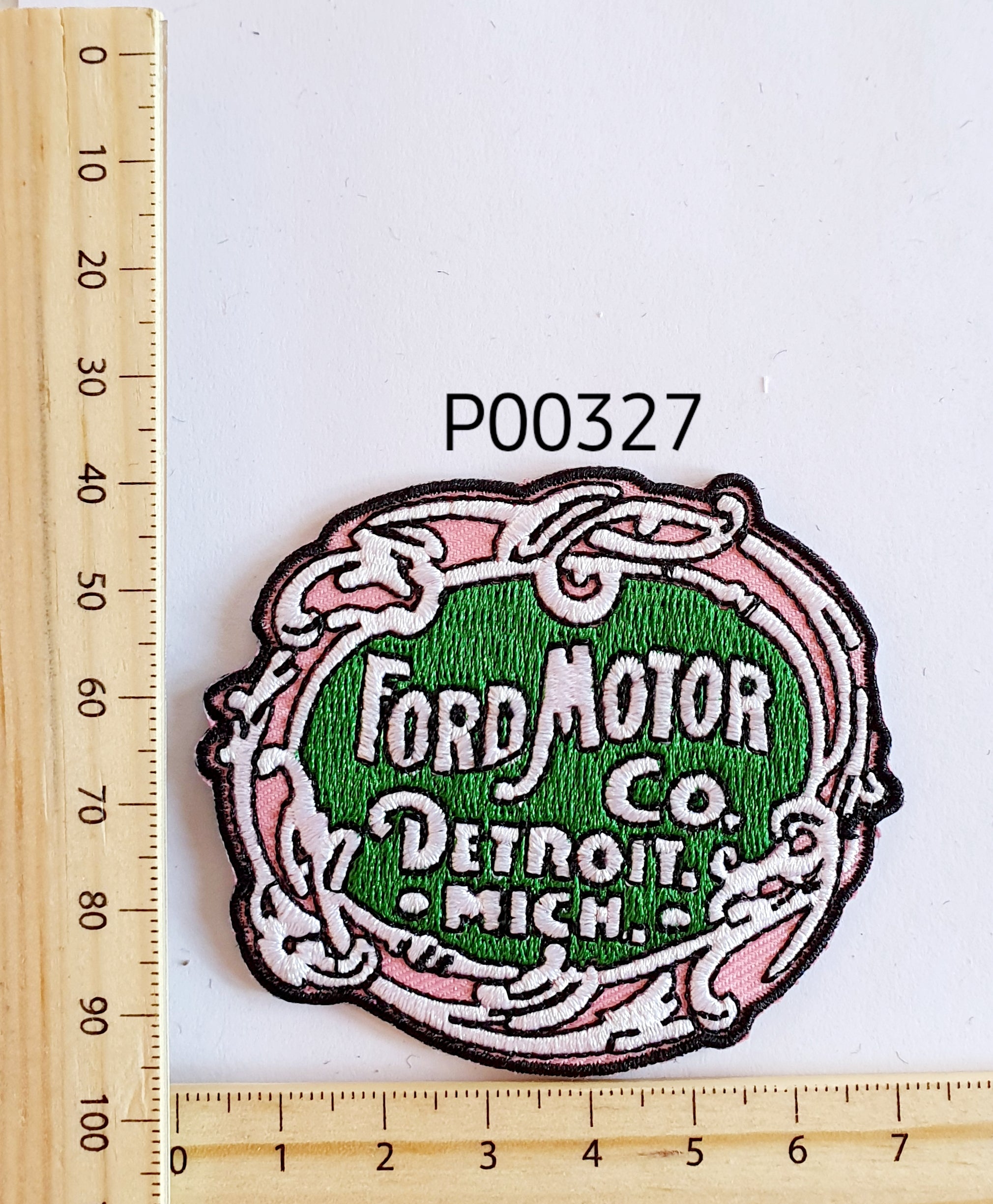 P00327 Ford Motor Co Iron On Cloth Patch