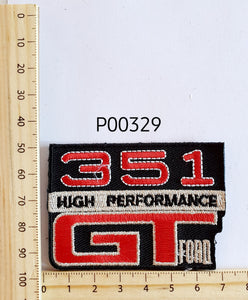 P00329 351 GT Iron On Cloth Patch