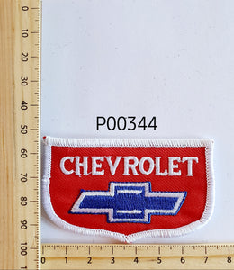 P00344 Chevrolet Red Shield Iron On Cloth Patch