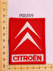 P00359 Citroen Red Iron On Cloth Patch