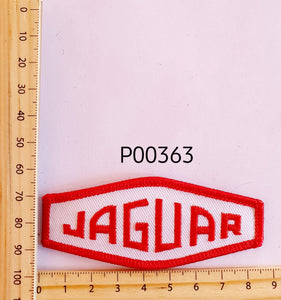 P00363 Jaguar Long Iron On Cloth Patch