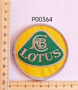 P00364 Lotus Round Iron On Cloth Patch