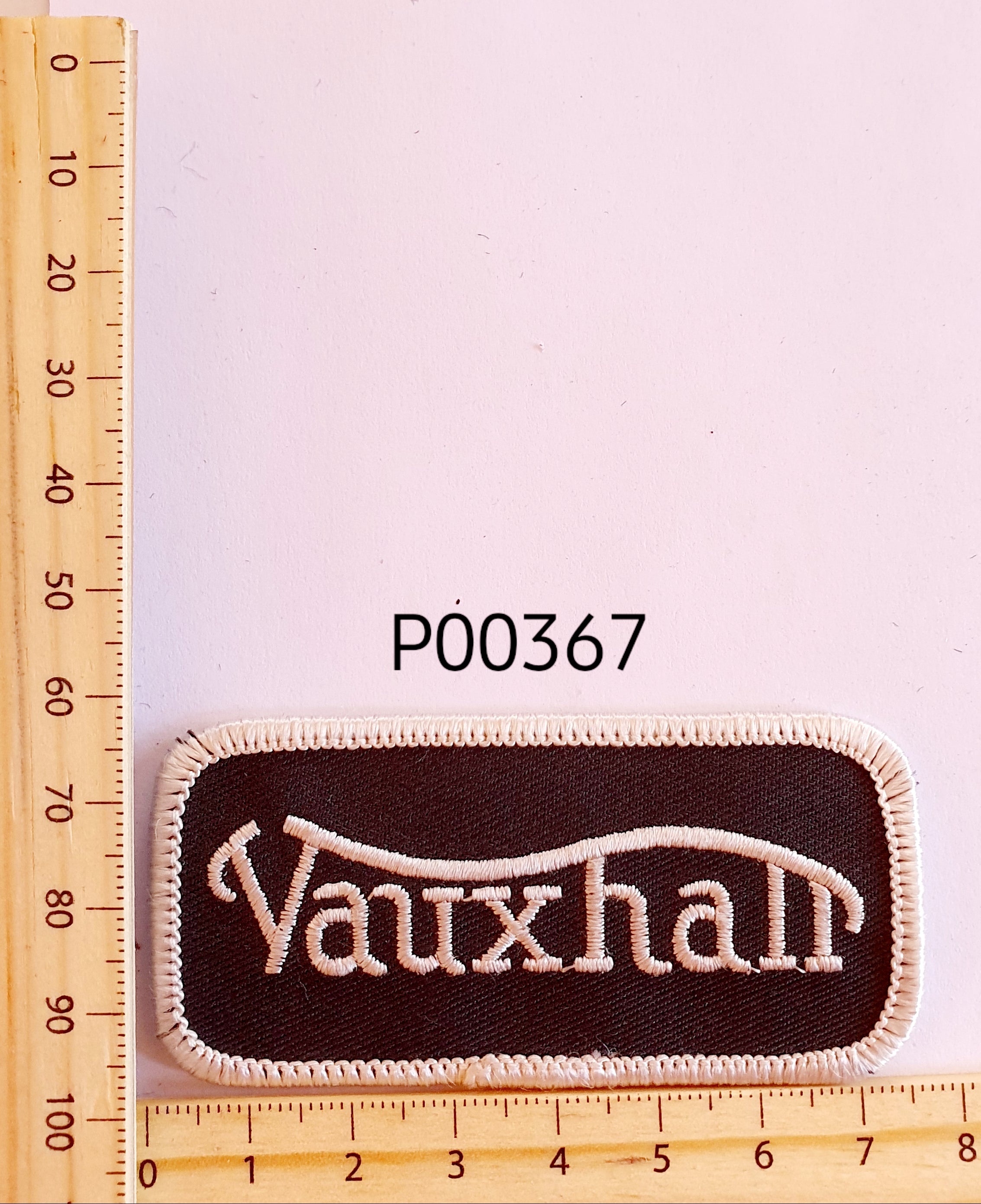 P00367 Vauxhall Rect Iron On Cloth Patch