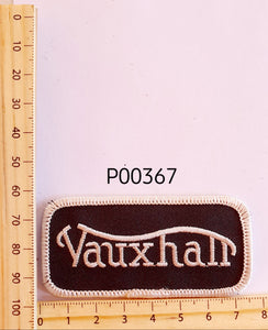 P00367 Vauxhall Rect Iron On Cloth Patch