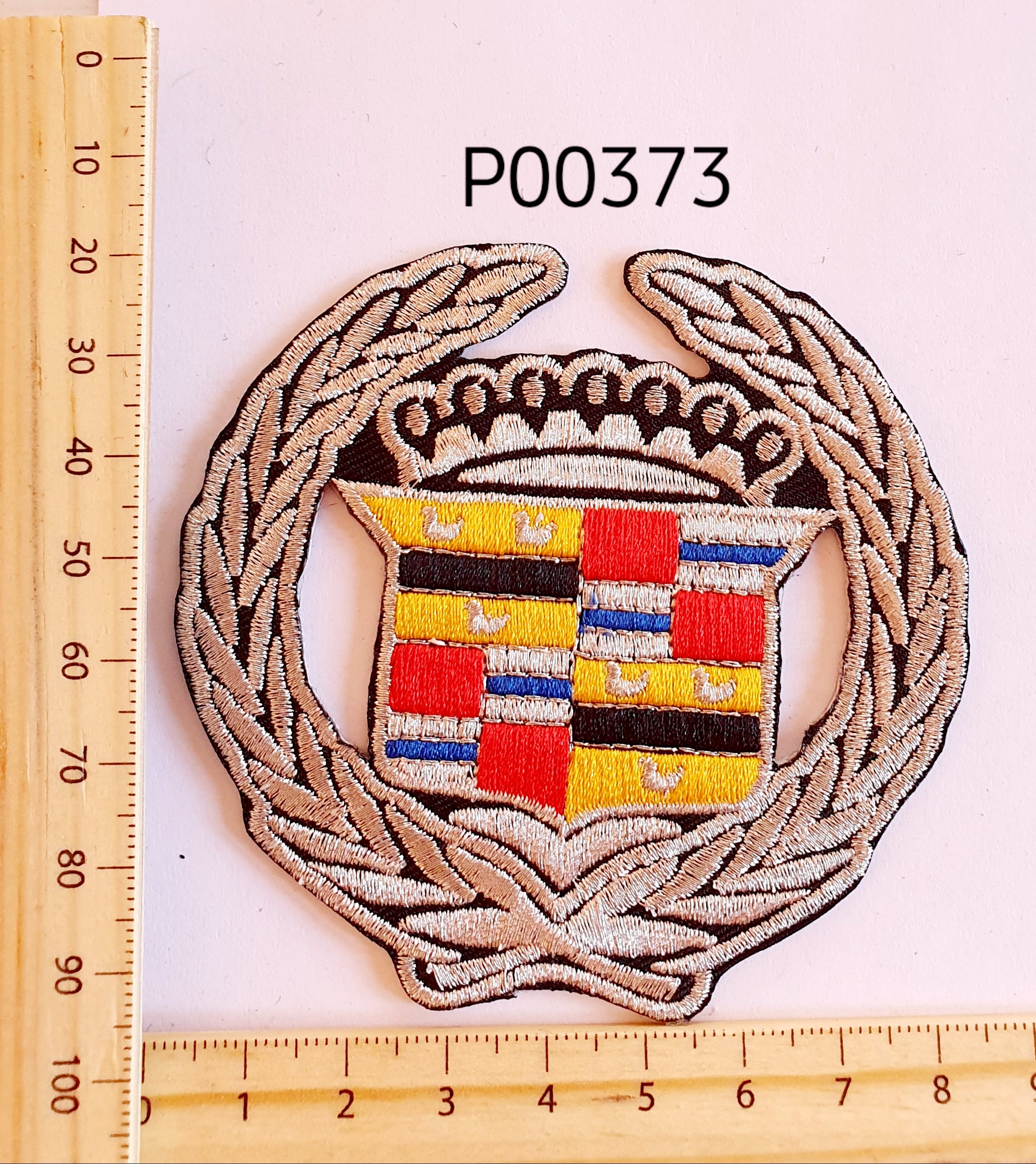 P00373 Cadillac Iron On Cloth Patch