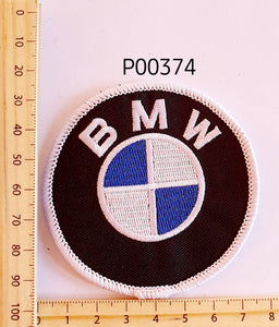 P00374 BMW Round Logo Iron On Cloth Patch