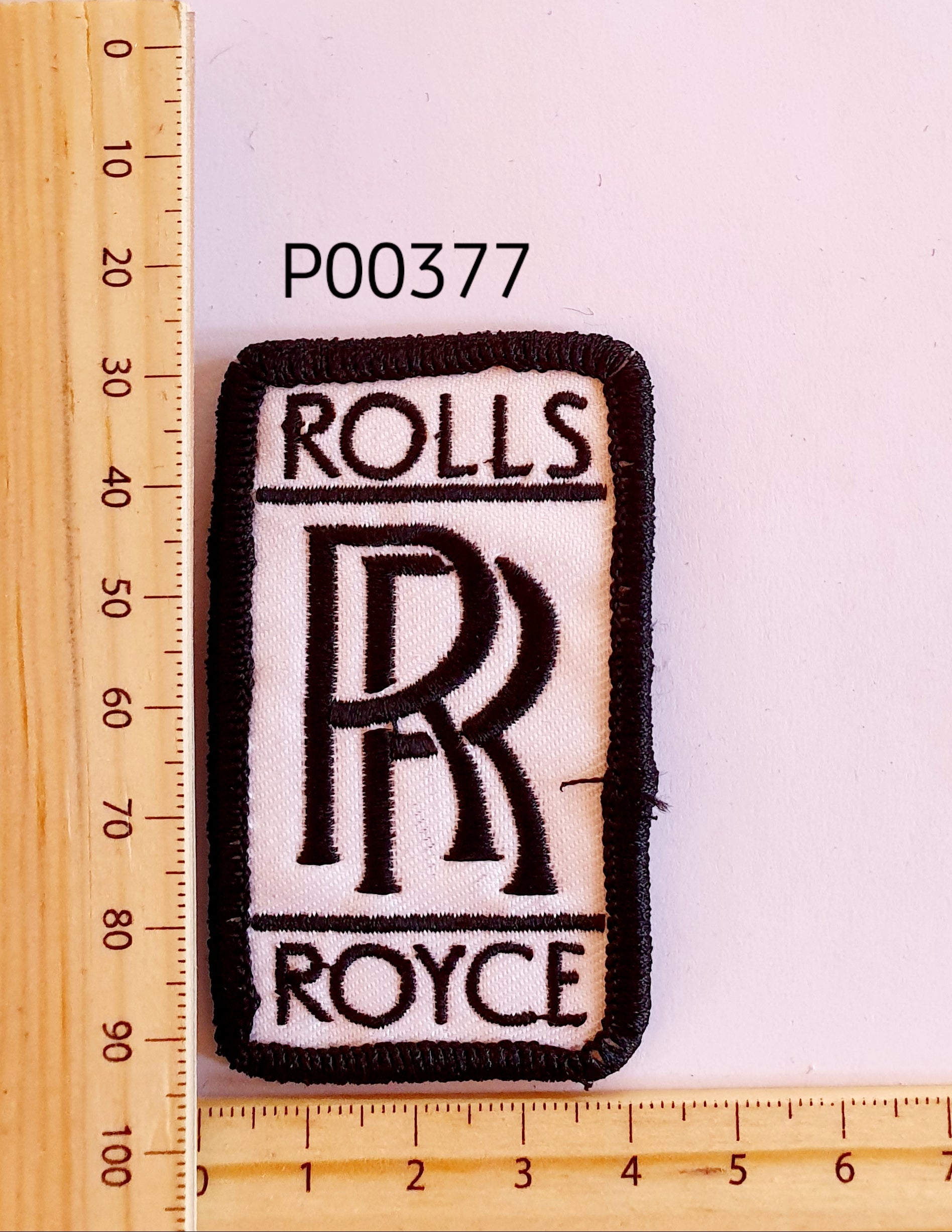 P00377 Rolls Royce Iron On Cloth Patch