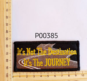 P00385 It's about the Journey Iron On Cloth Patch