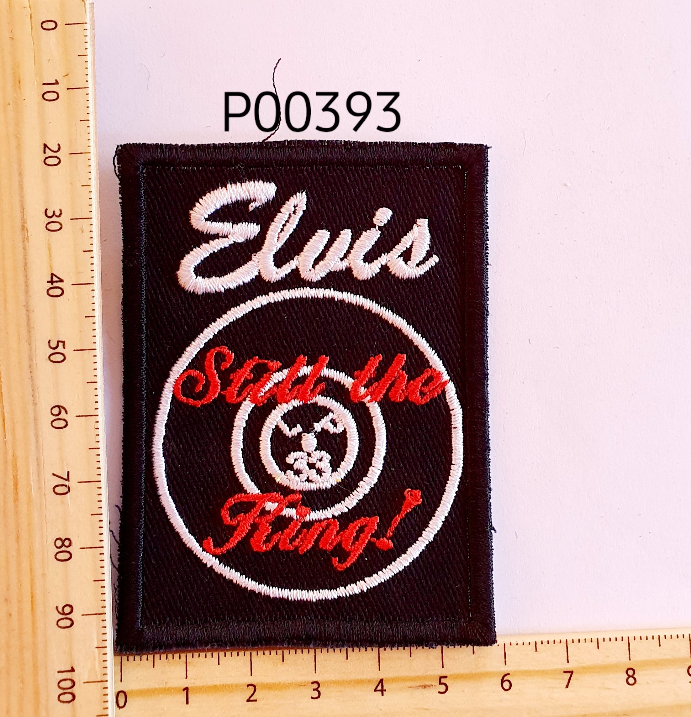 P00393 Still the King Iron On Cloth Patch
