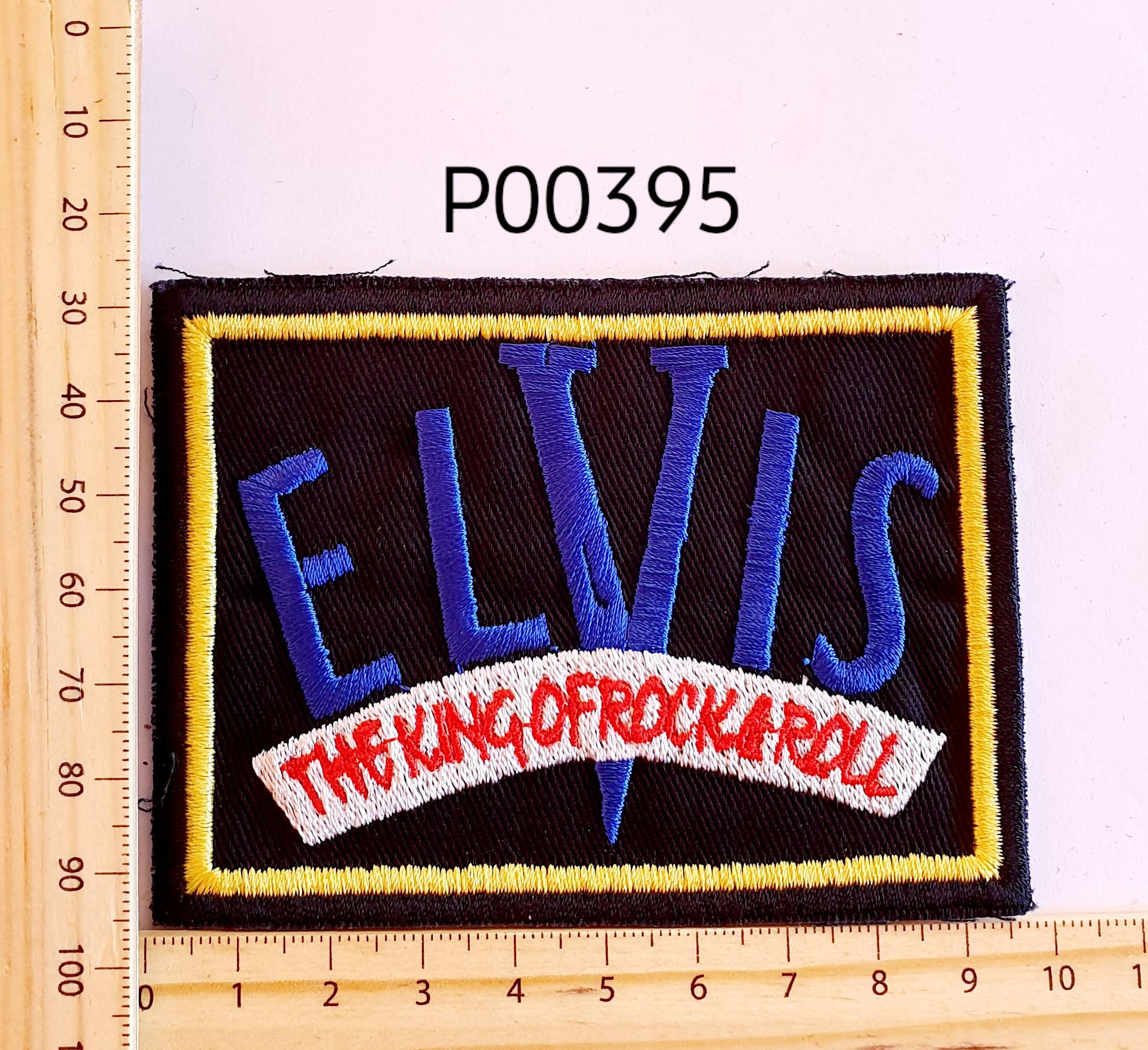 P00395 The King Of Rock & Roll Iron On Cloth Patch