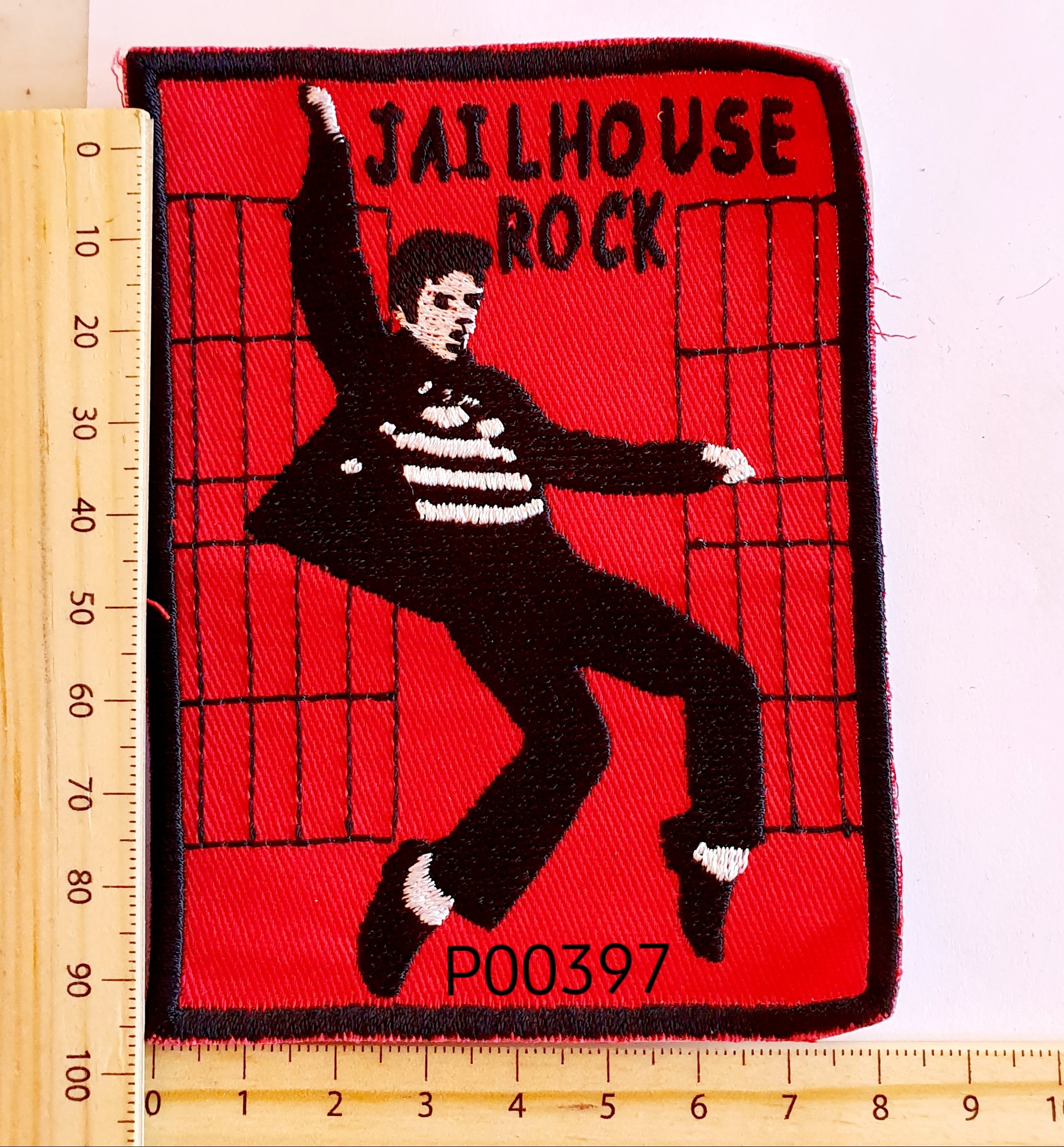 P00397 Elvis Jailhouse Rock Iron On Cloth Patch