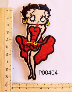 P00404 Betty Glamour Iron On Cloth Patch
