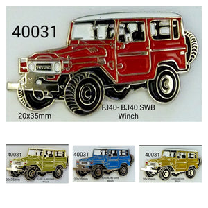 40031 Toyota FJ40-BJ40 SWB Winch Lapel Pin / Badge